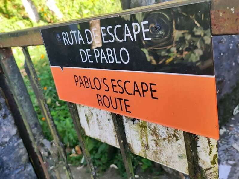 Zona por la que escapó Pablo Escobar de La Catedral